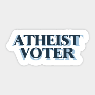 Atheist Voter Sticker